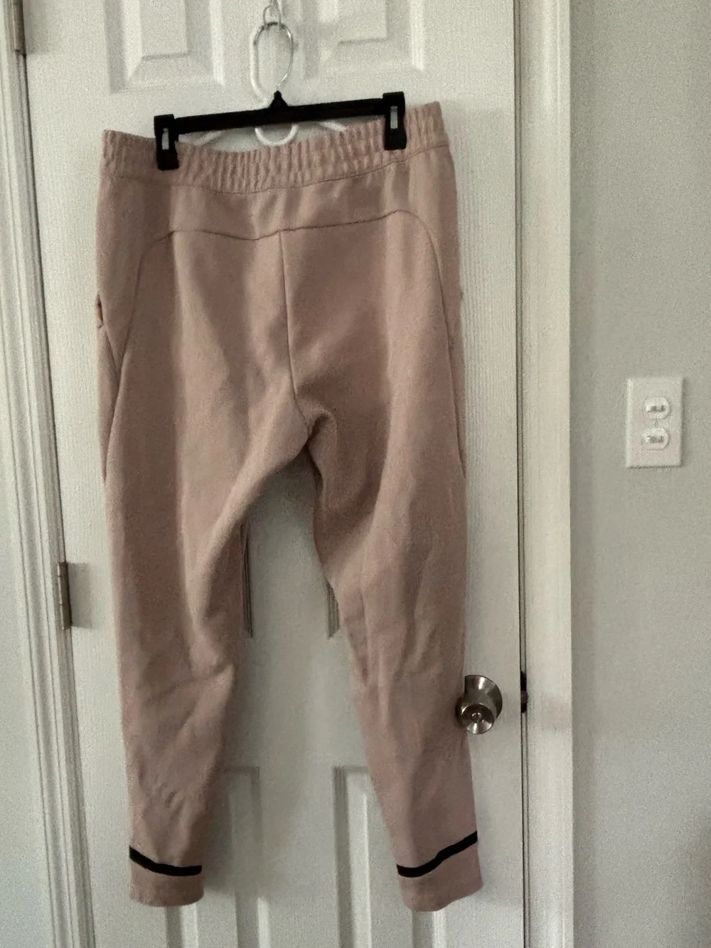 adidas Men's Taupe Joggers with Black Trim